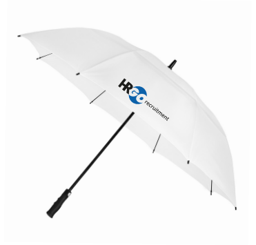 HRGO Golf Umbrella Available in White and Blue (Packed in 20's)